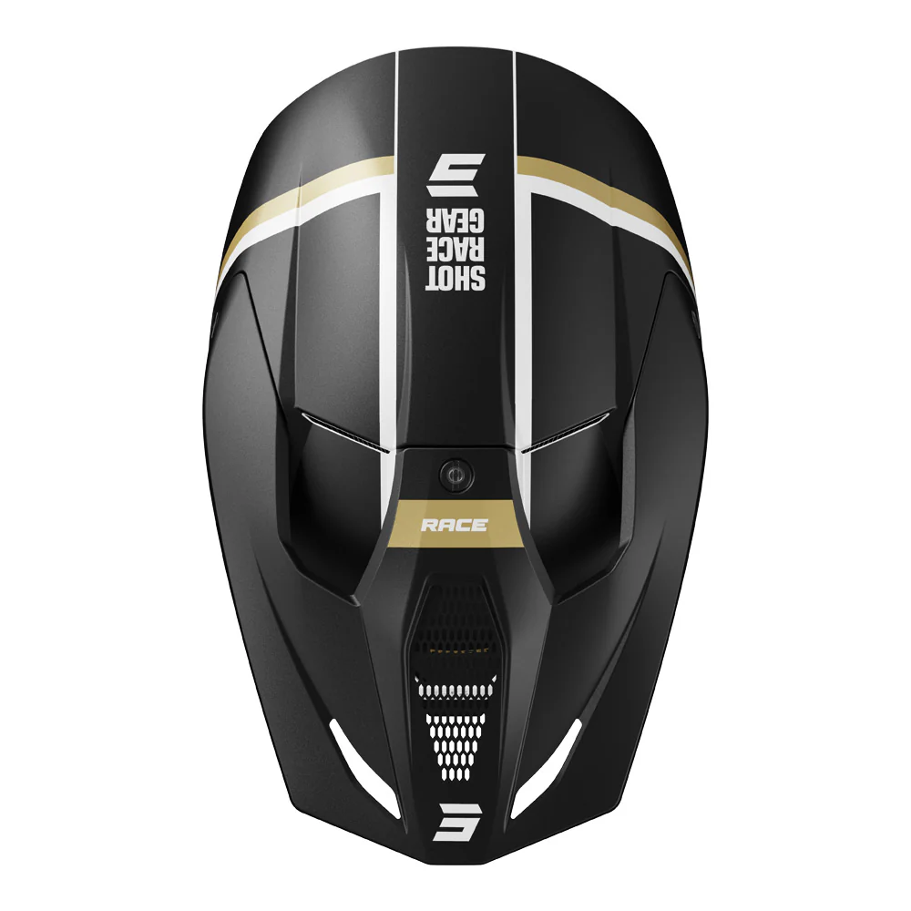 Shot - 2025 Race Mythic Black/Gold Helmet - Image 2