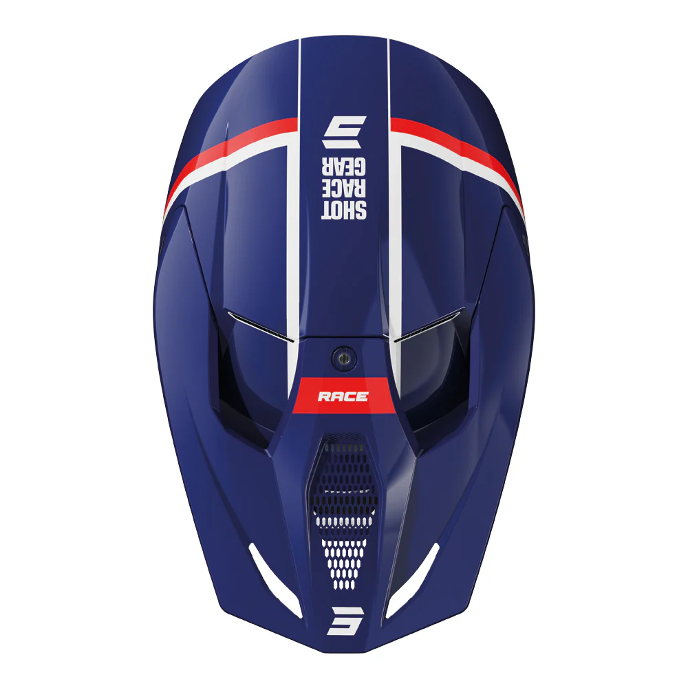 Shot - 2025 Race Mythic Blue/Red Helmet - Image 2