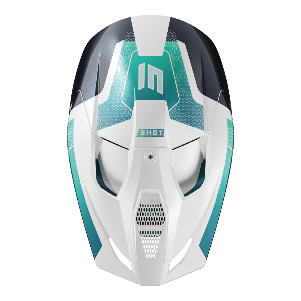Shot - 2025 Race Phaser Blue/Turquoise Helmet - Image 2
