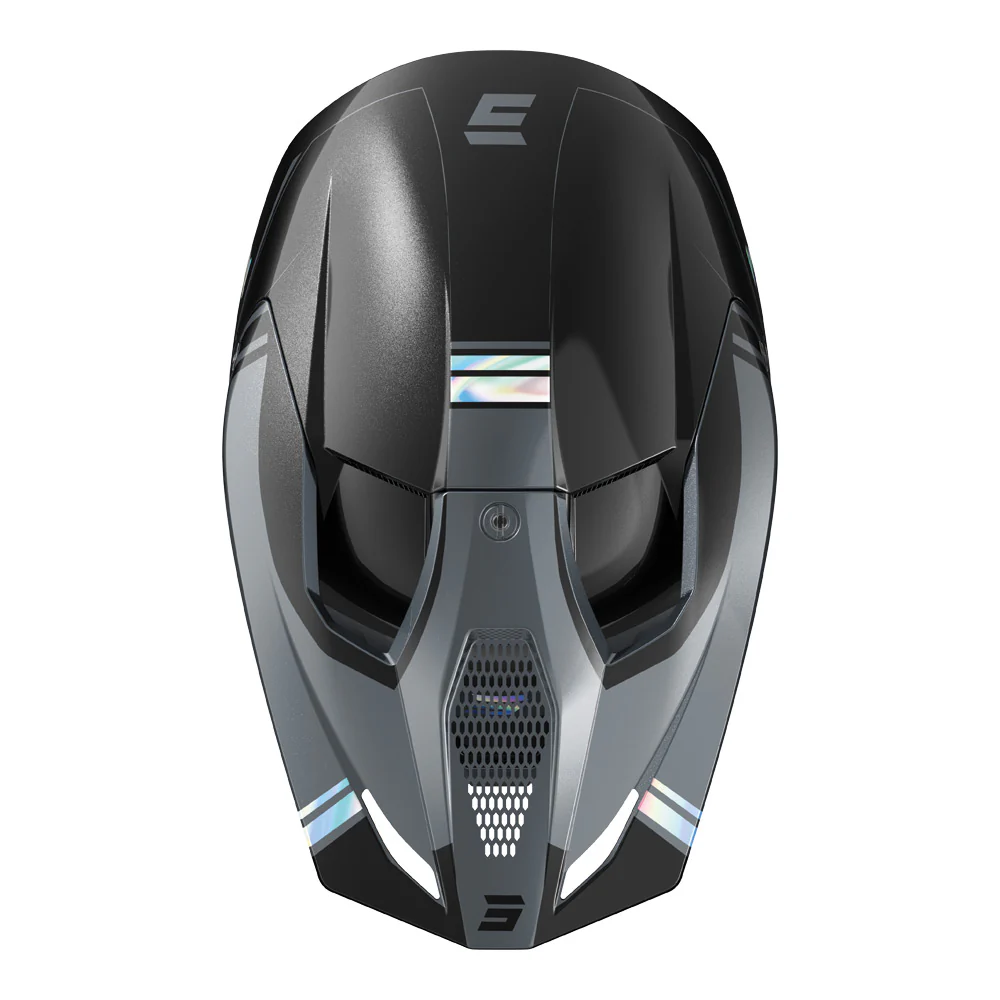 Shot - 2025 Race Sprint Black/Holographic Helmet - Image 2