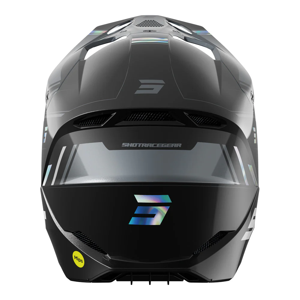 Shot - 2025 Race Sprint Black/Holographic Helmet - Image 3