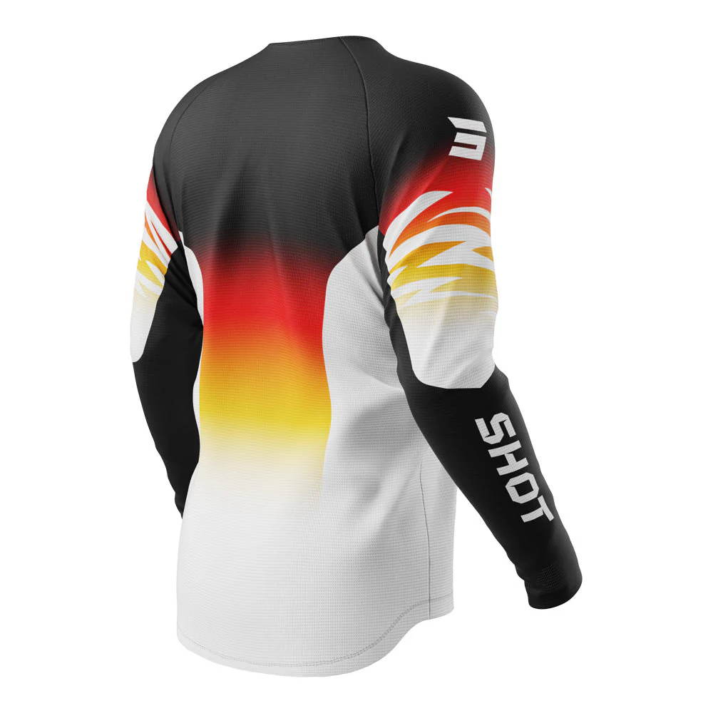 Shot - 2025 Youth Draw X-Treme White/Black/Orange - Combo - Image 3