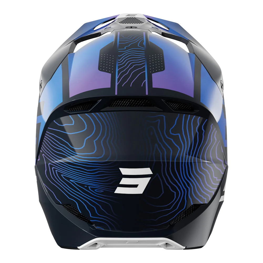 Shot - 2026 Kids Furious Apex Blue Helmet - Image 3
