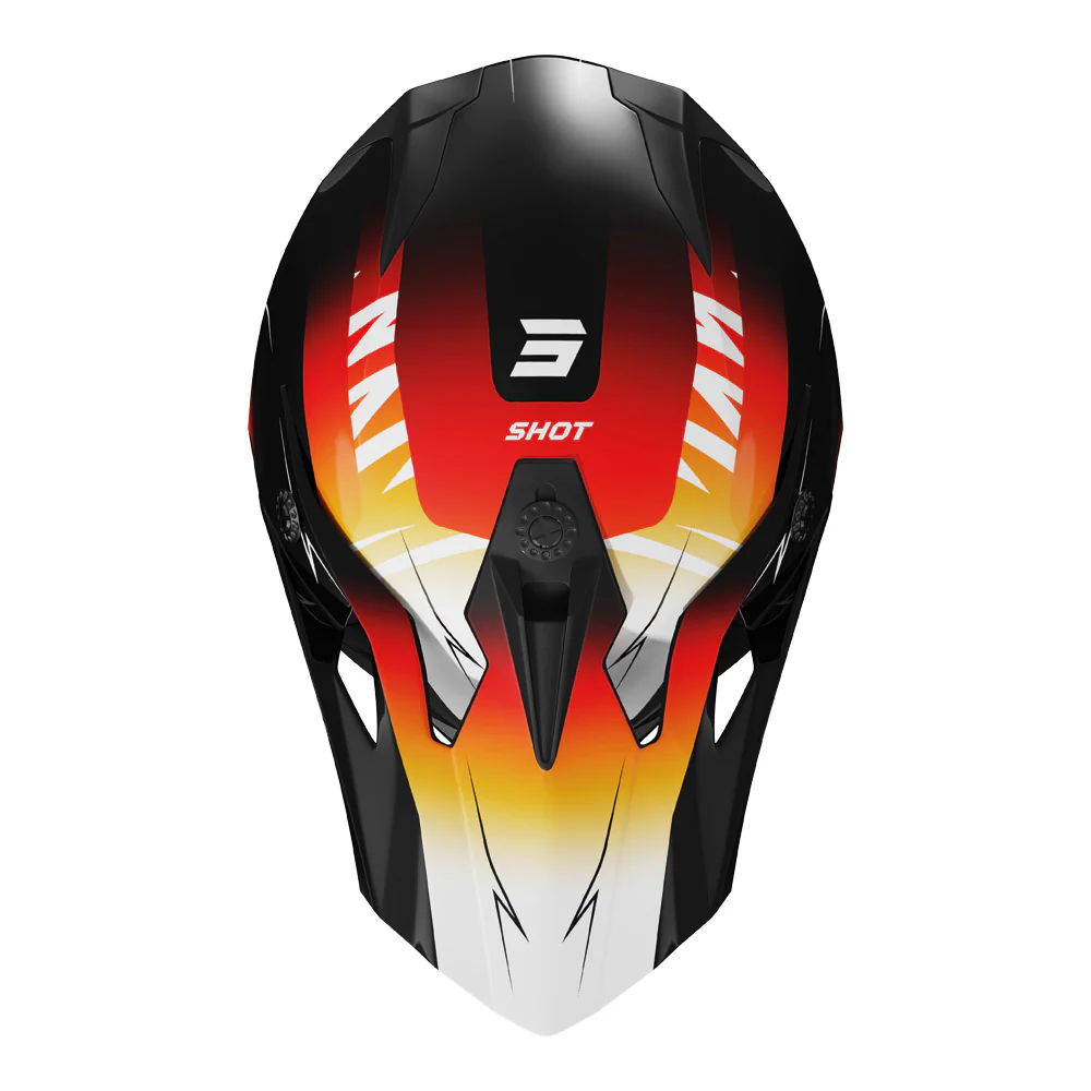Shot - 2026 Kids Pulse X-Treme Red/Orange Helmet - Image 2