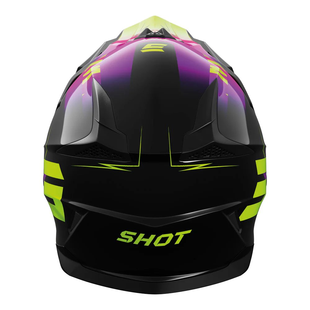 Shot - 2026 Kids Pulse X-Treme Pink/Neon Yellow Helmet - Image 3