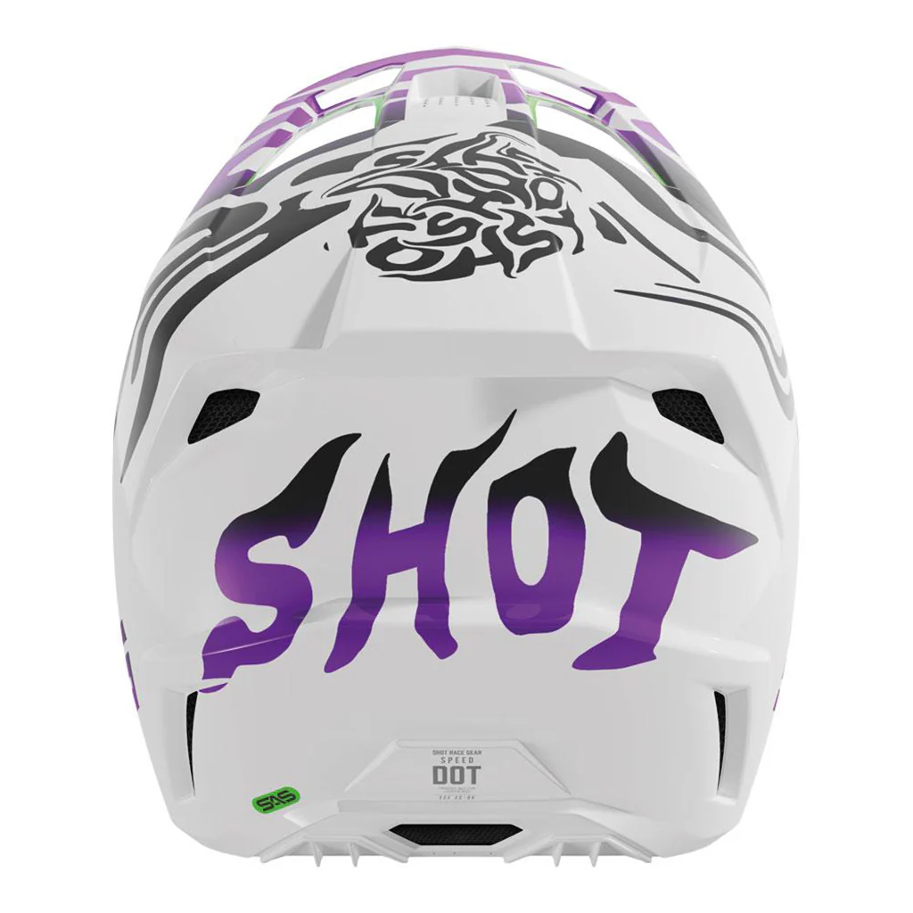Shot - 2026 Kids Speed Ghost Gloss Purple Helmet - Image 3