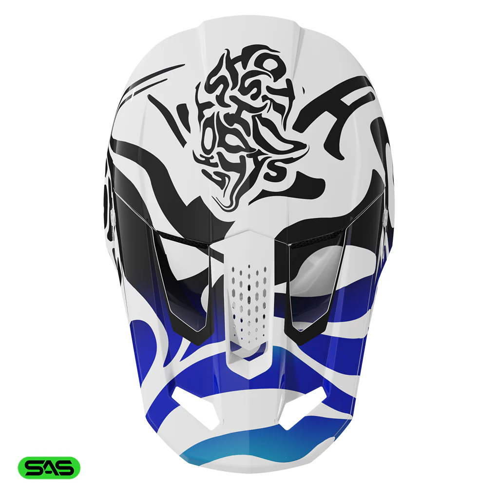 Shot - 2026 Speed Ghost Gloss Blue Helmet - Image 2