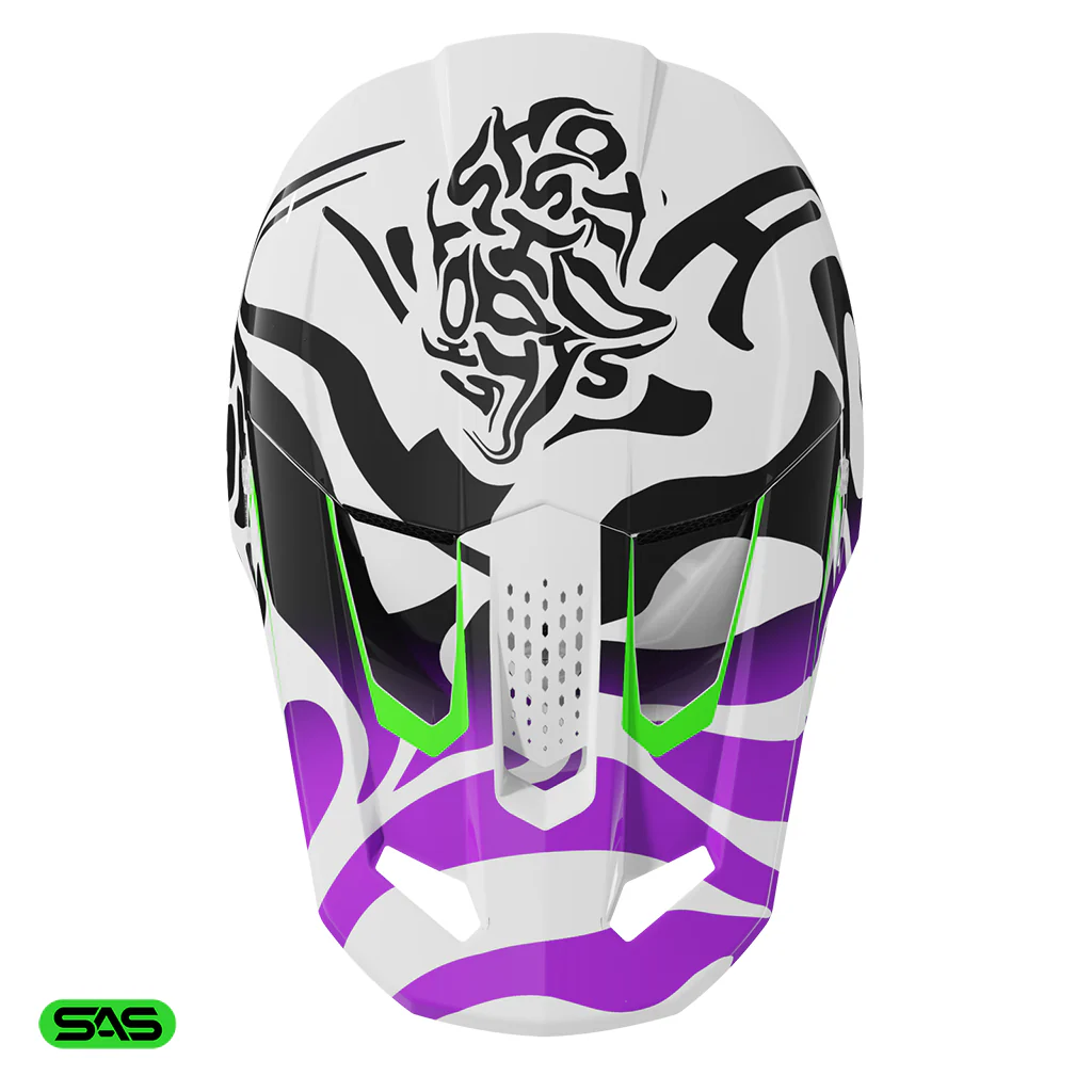 Shot - 2026 Speed Ghost Gloss Purple Helmet - Image 2