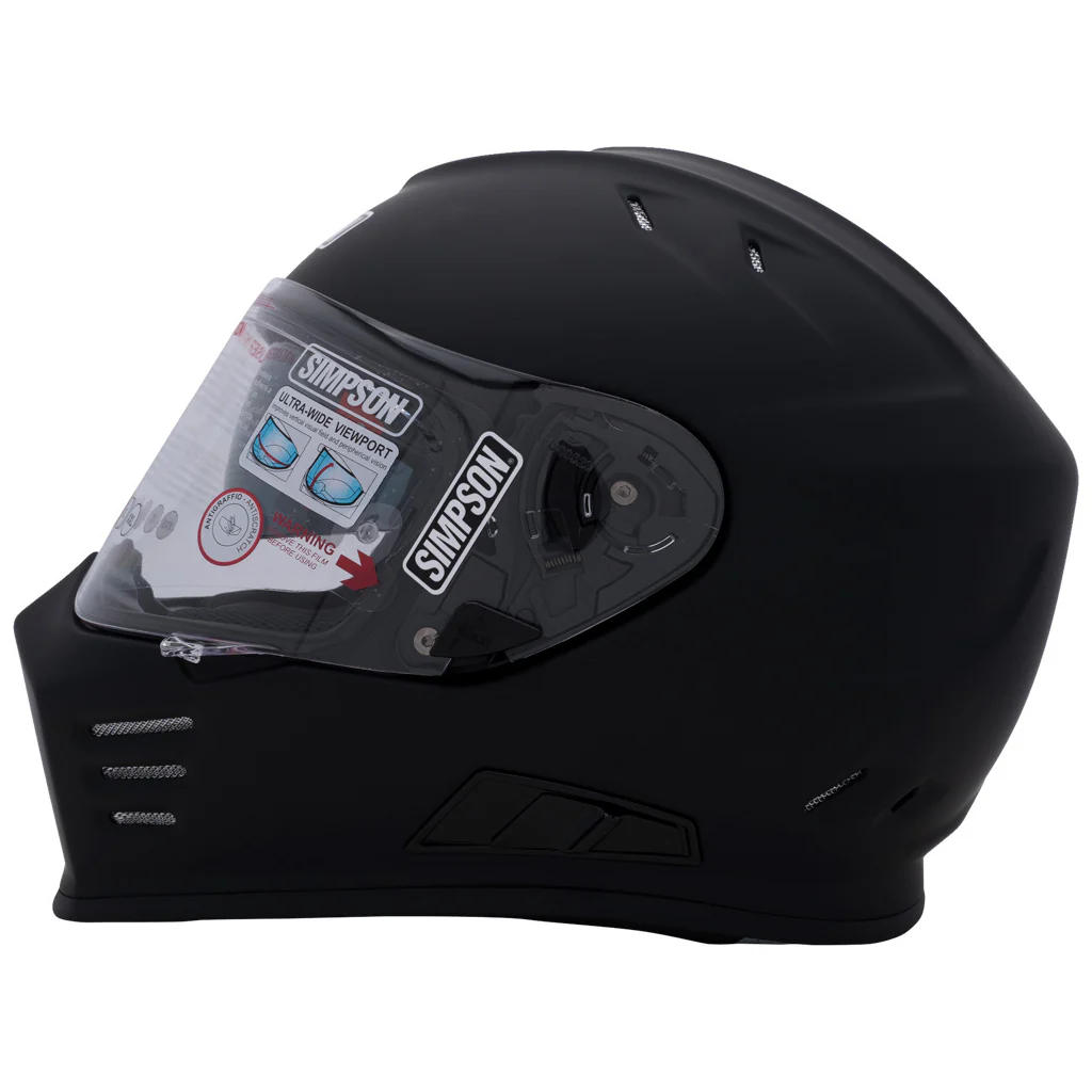 Simpson - Ghost Bandit Matt Black Helmet - Image 3