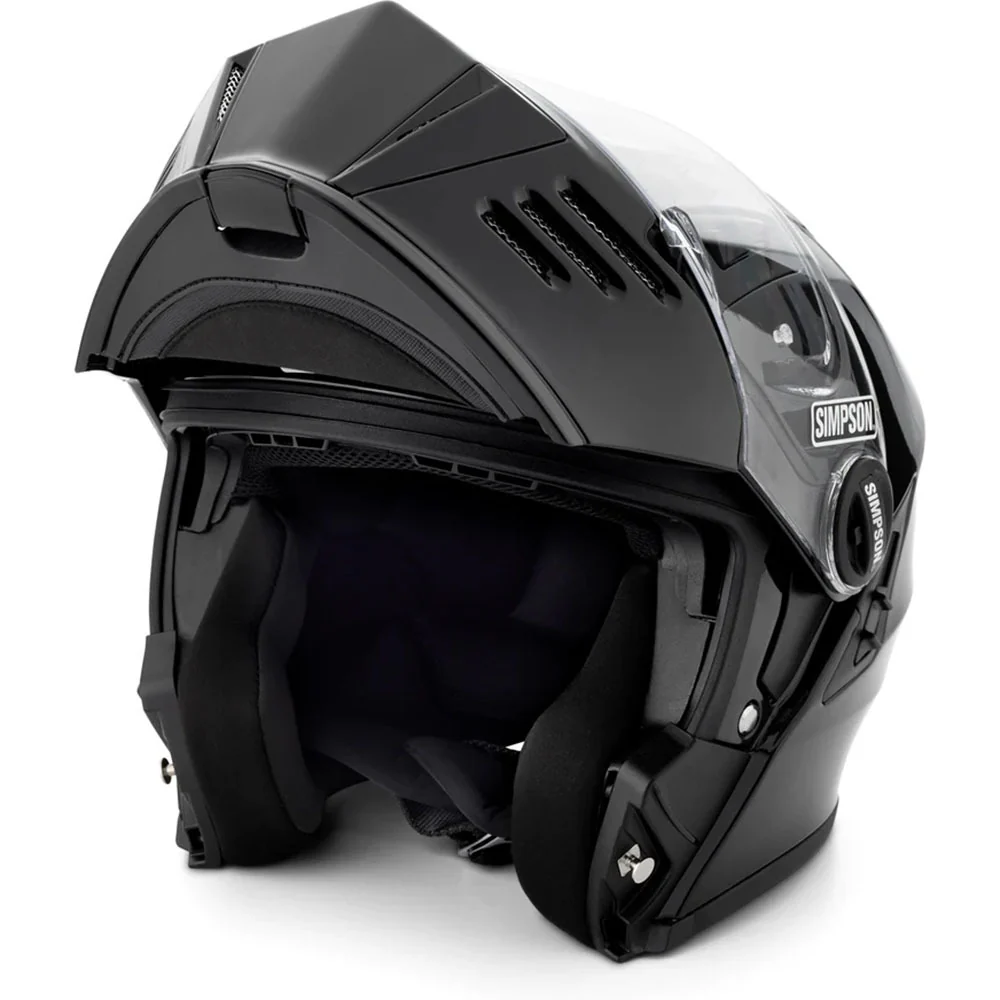 Simpson - Mod Bandit Gloss Black Modular Helmet - Image 2