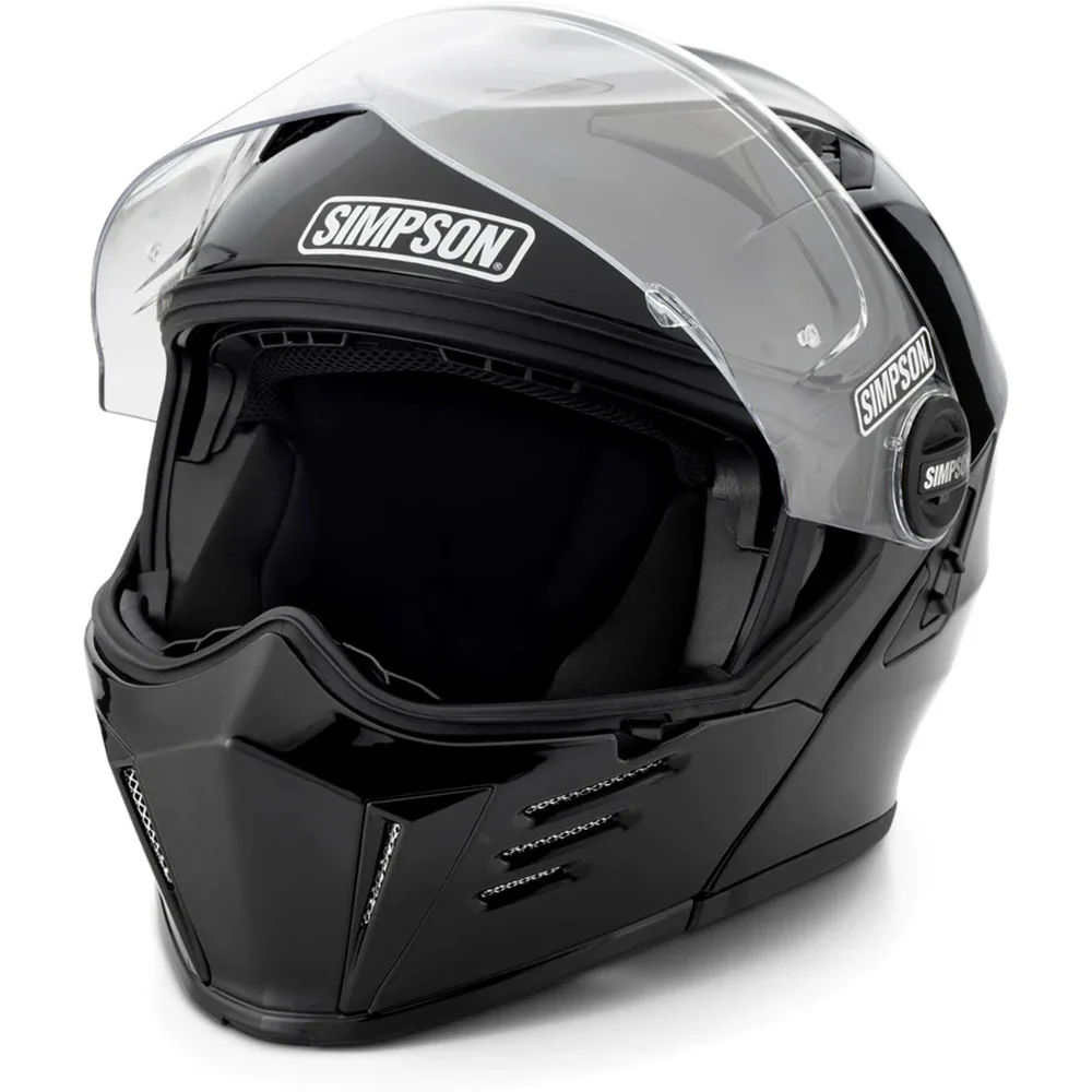 Simpson - Mod Bandit Gloss Black Modular Helmet - Image 3