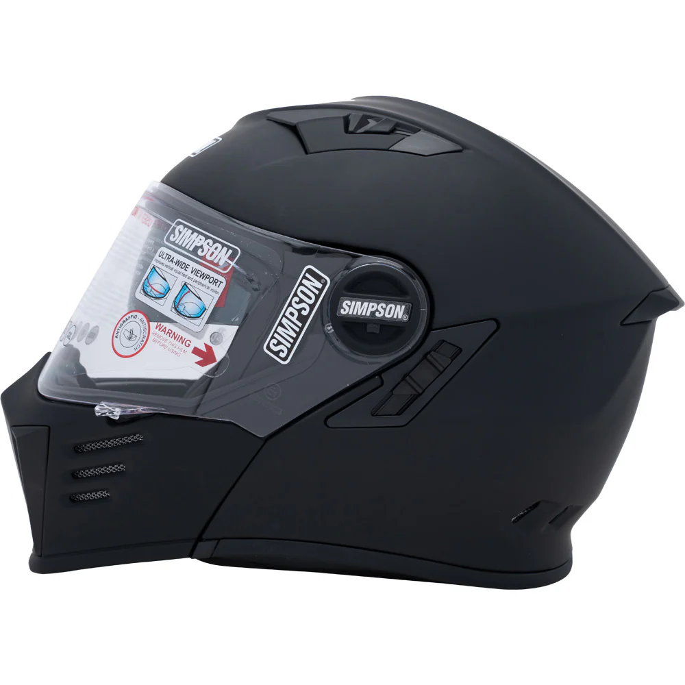Simpson - Mod Bandit Matt Black Modular Helmet - Image 3