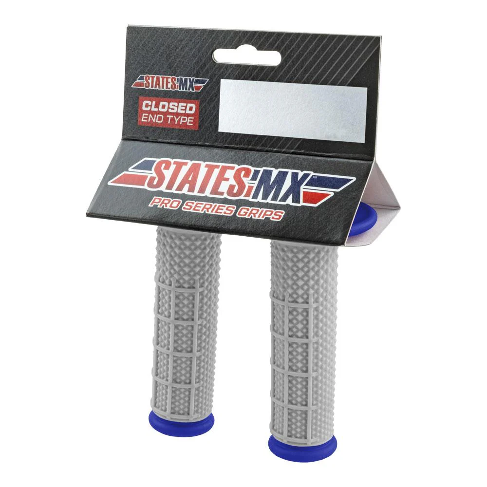 States MX - Pro Series Half Waffle Blue Grips - Image 2