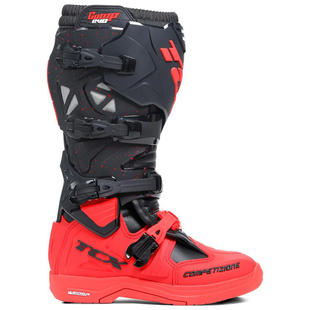 TCX - Comp Evo 2 Michelin® Black/Red MX Boot - Image 3