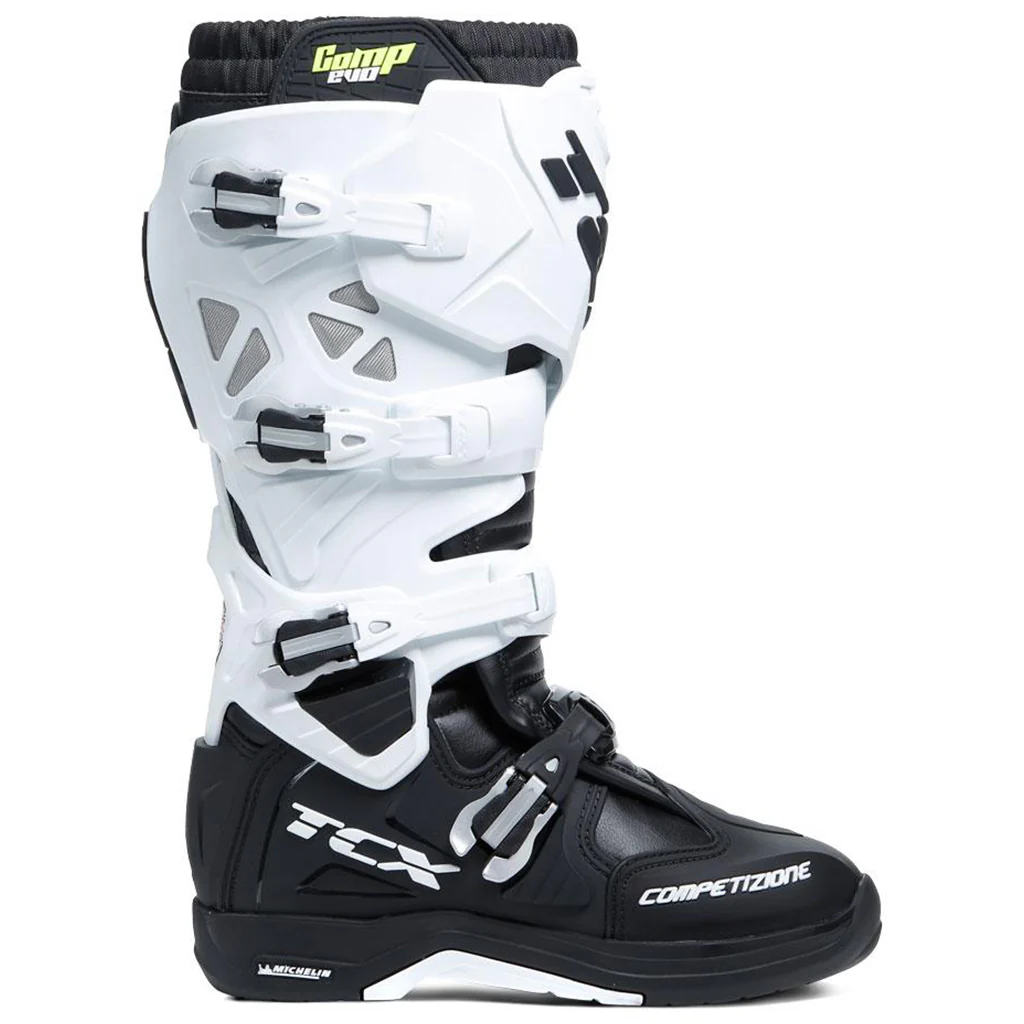 TCX - Comp Evo 2 MichelinĀ® Black/White MX Boot - Image 2