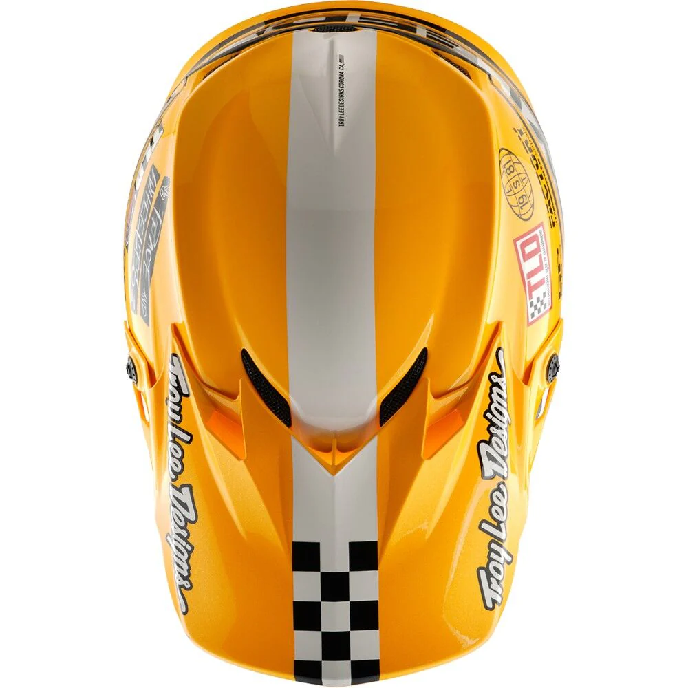 TLD - 2025 GP Pro Fifty-50 White/Gold Helmet - Image 4