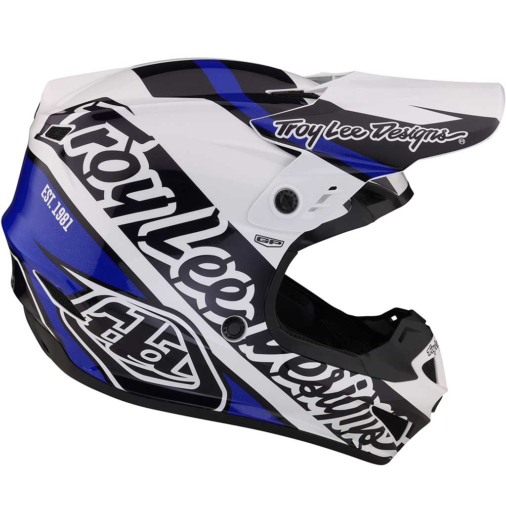 TLD - GP Slice Blue/White Helmet - Image 2