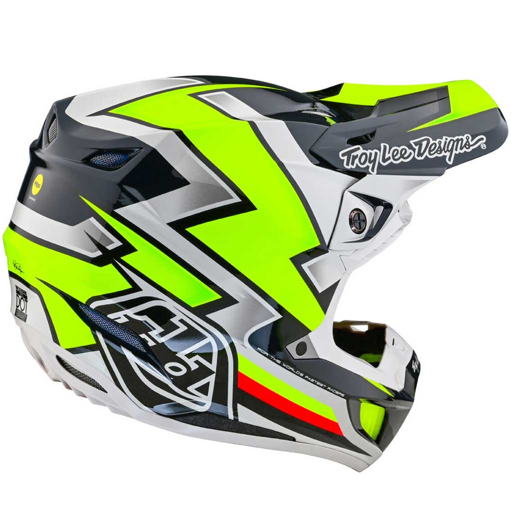 TLD - SE5 Compsite Ever Black/Grey/Yellow Helmet - Image 3