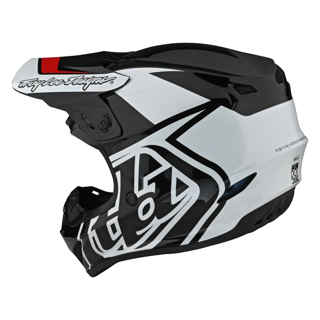 TLD - GP Overload Black/White Helmet - Image 2