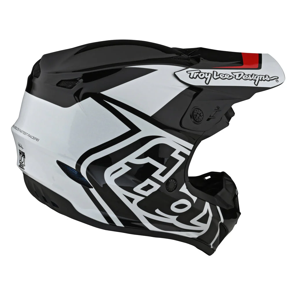 TLD - GP Overload Black/White Helmet - Image 4
