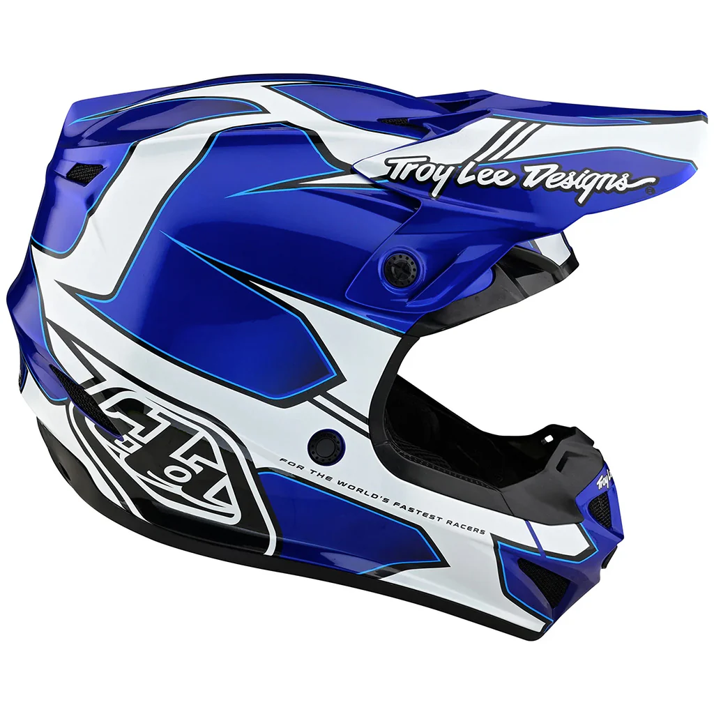 TLD - SE4 Poly MIPS Matrix Blue/White Helmet - Image 6