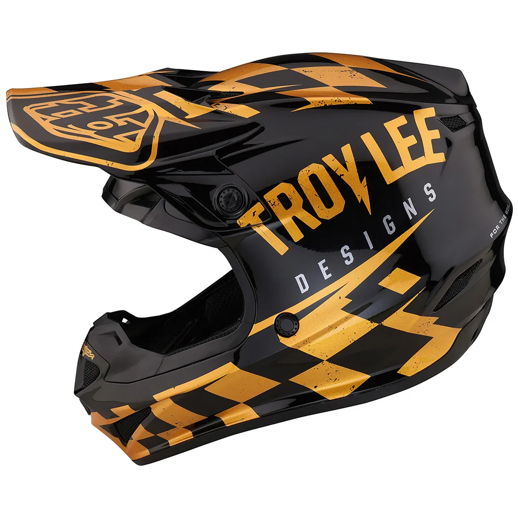 TLD - SE4 Poly MIPS Race Shop Black/Gold Helmet - Image 2