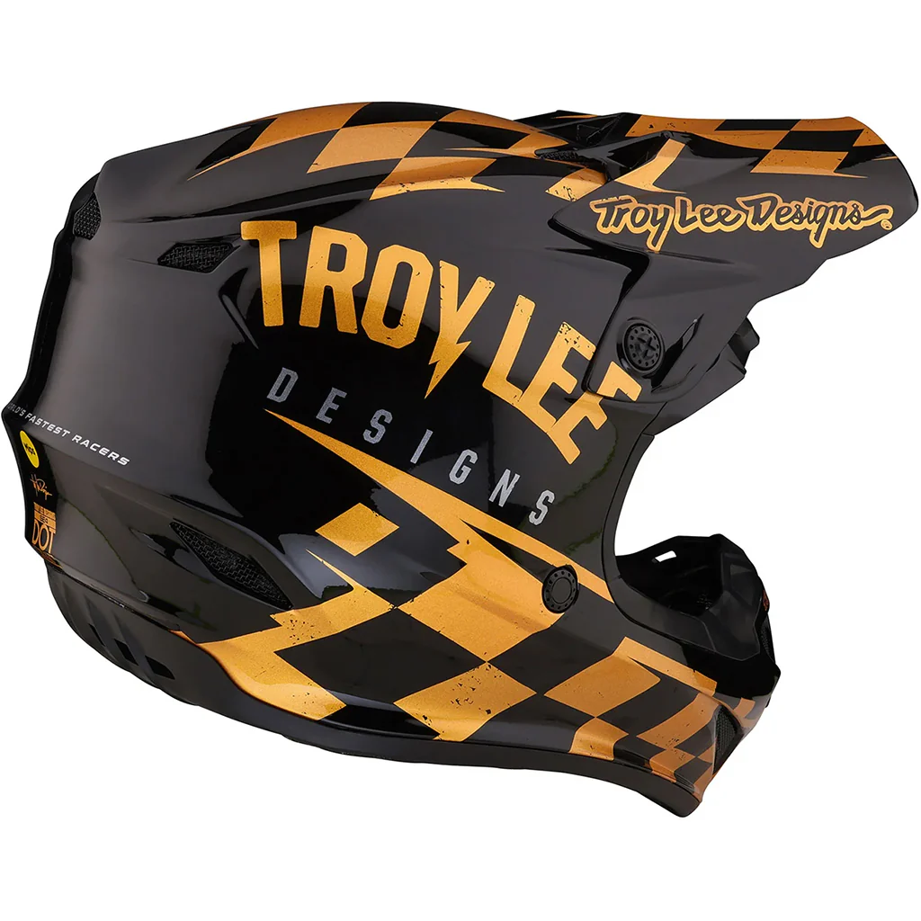 TLD - SE4 Poly MIPS Race Shop Black/Gold Helmet - Image 5