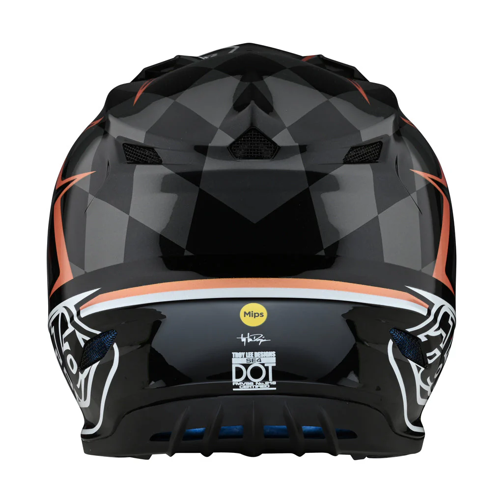 TLD - SE4 Poly MIPS Warped Black/Copper Helmet - Image 3