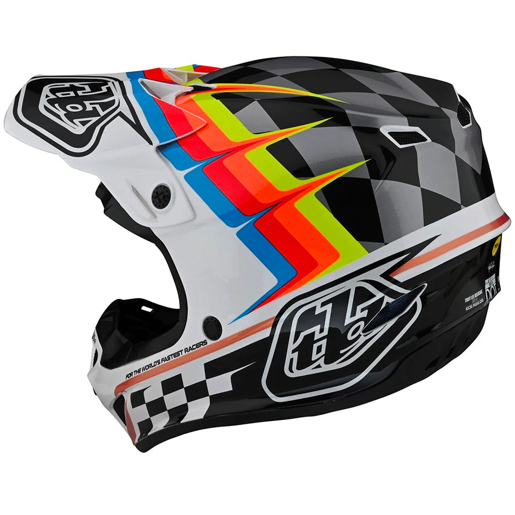 TLD - SE4 Poly Warped White/Black/Multi Helmet - Image 6