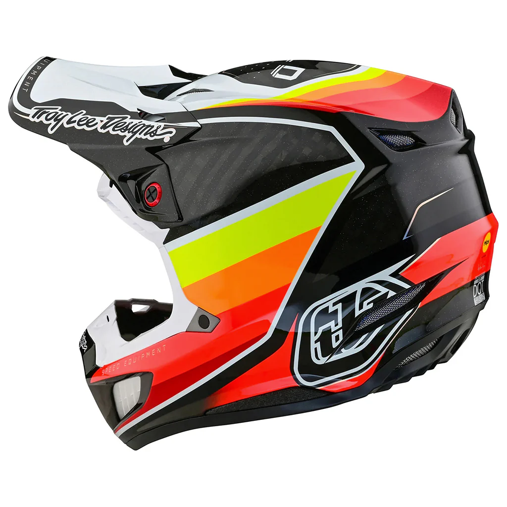 TLD - SE5 Carbon Reverb Black/Sunset Helmet - Image 2
