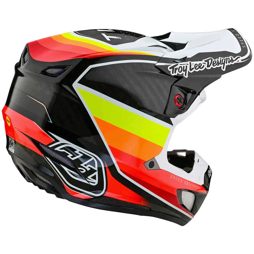 TLD - SE5 Carbon Reverb Black/Sunset Helmet - Image 3