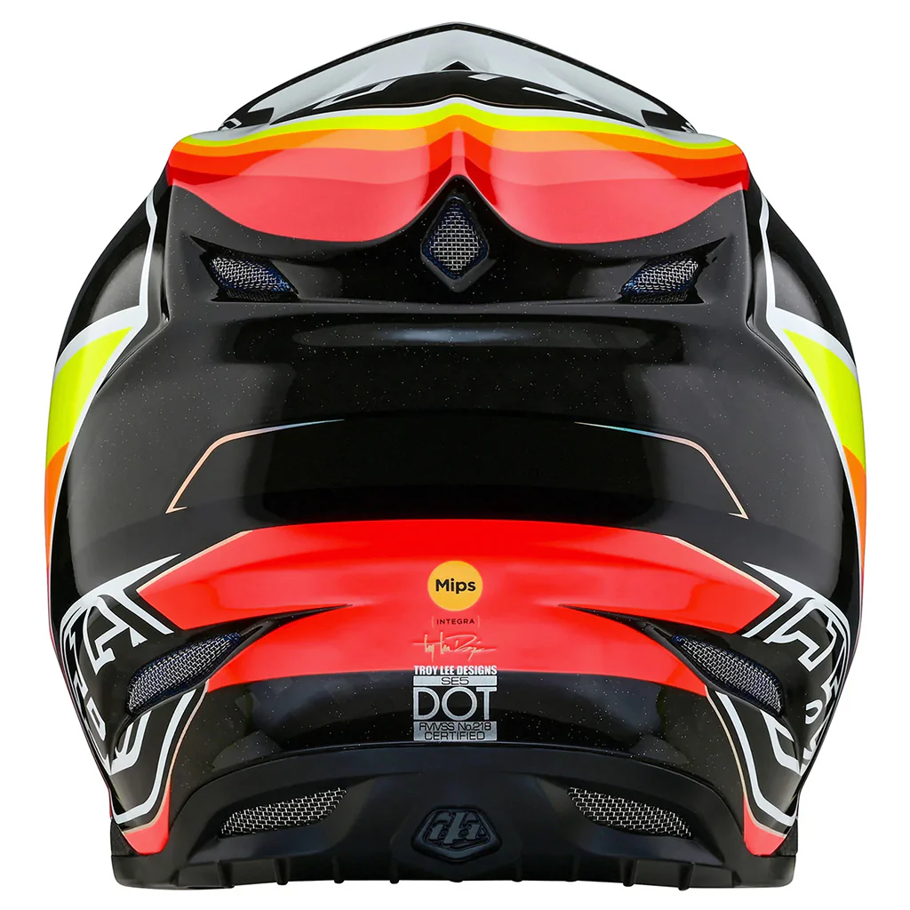 TLD - SE5 Carbon Reverb Black/Sunset Helmet - Image 8