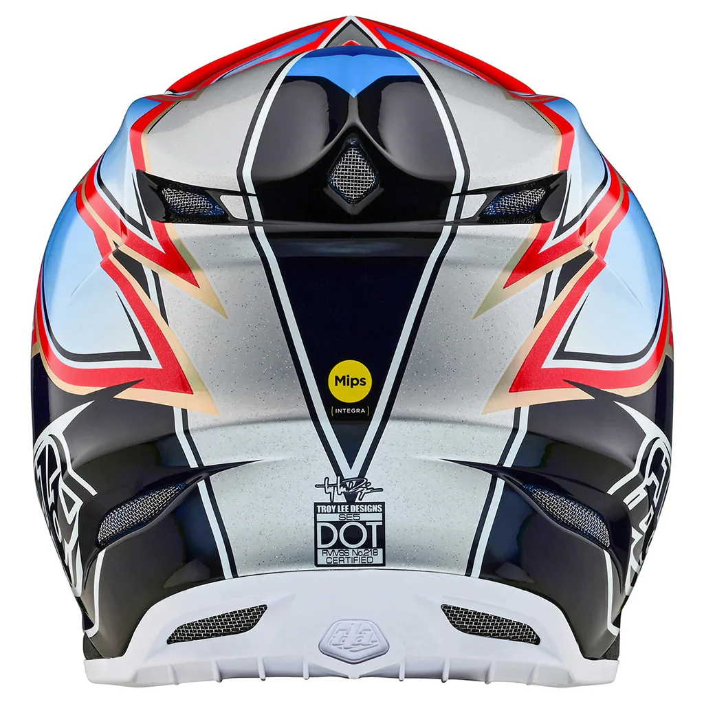 TLD - SE5 Carbon Wings Navy/Red Helmet - Image 2