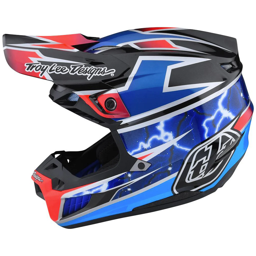 TLD - SE5 Composite Lightning Blue Helmet - Image 2