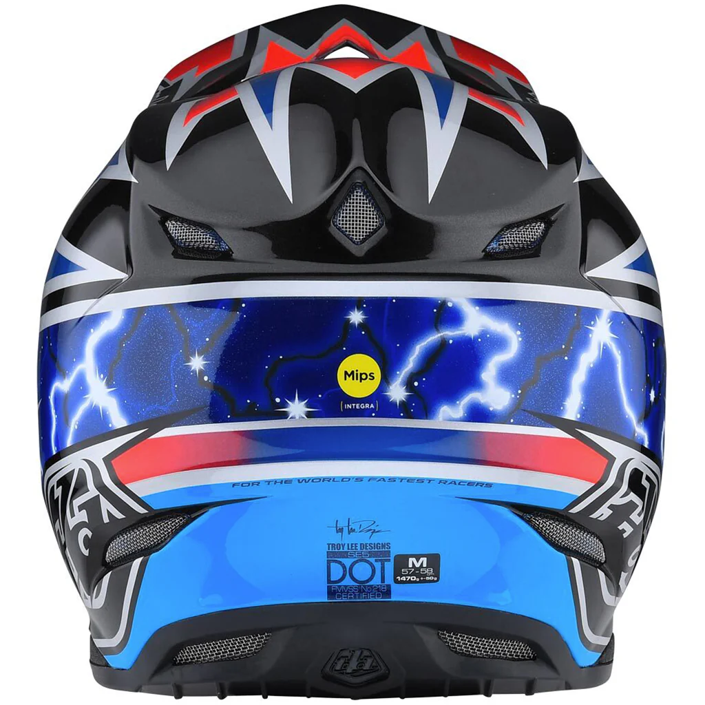 TLD - SE5 Composite Lightning Blue Helmet - Image 4