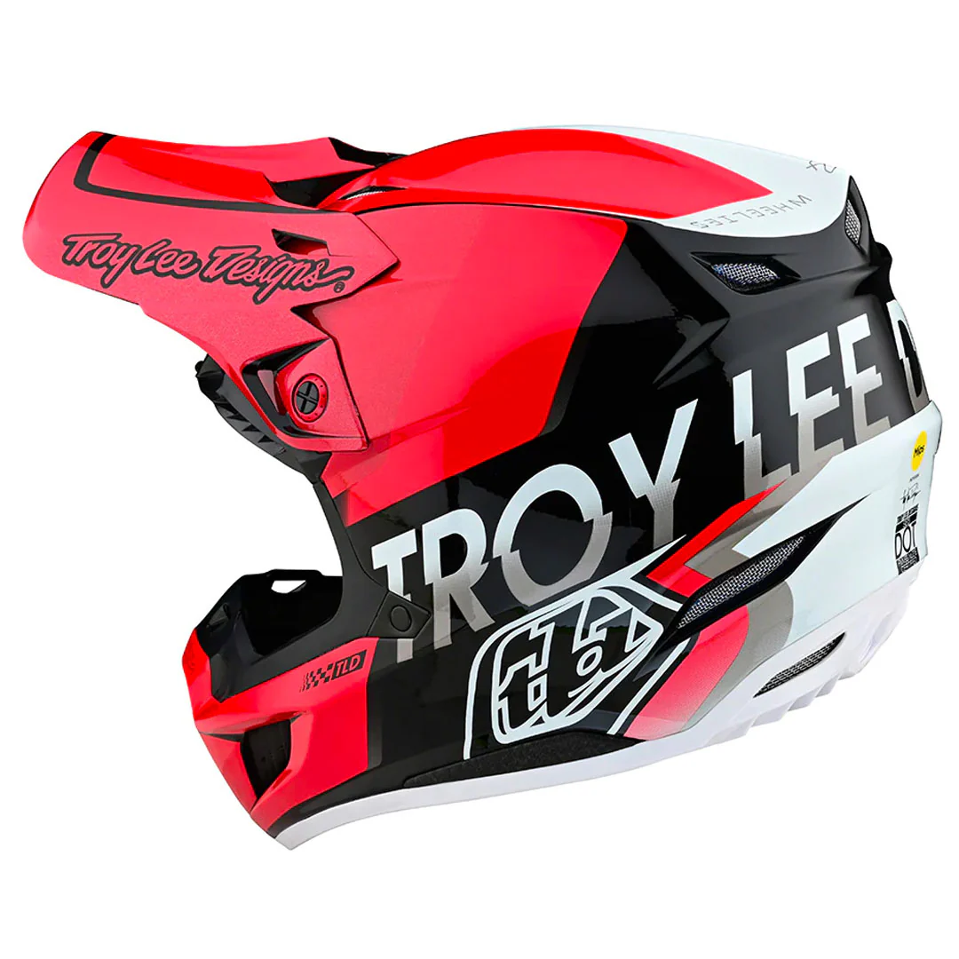 TLD - SE5 Composite Qualifier Black/Red Helmet - Image 3