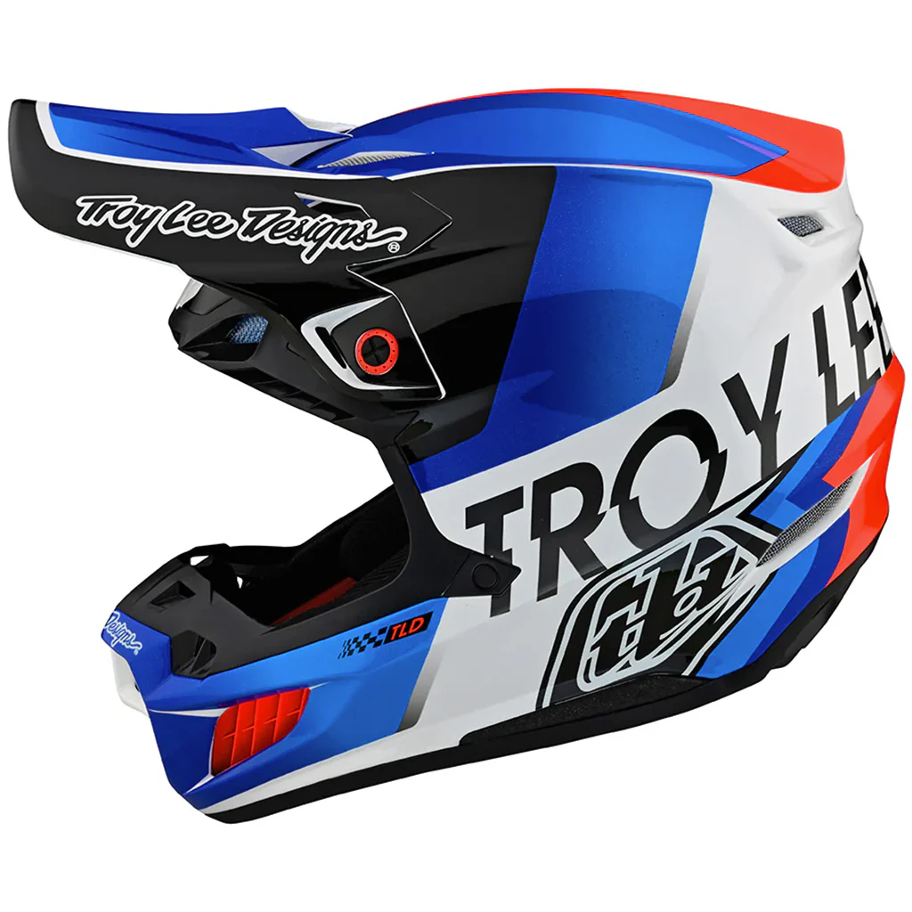TLD - SE5 Composite Qualifier White/Blue Helmet - Image 2