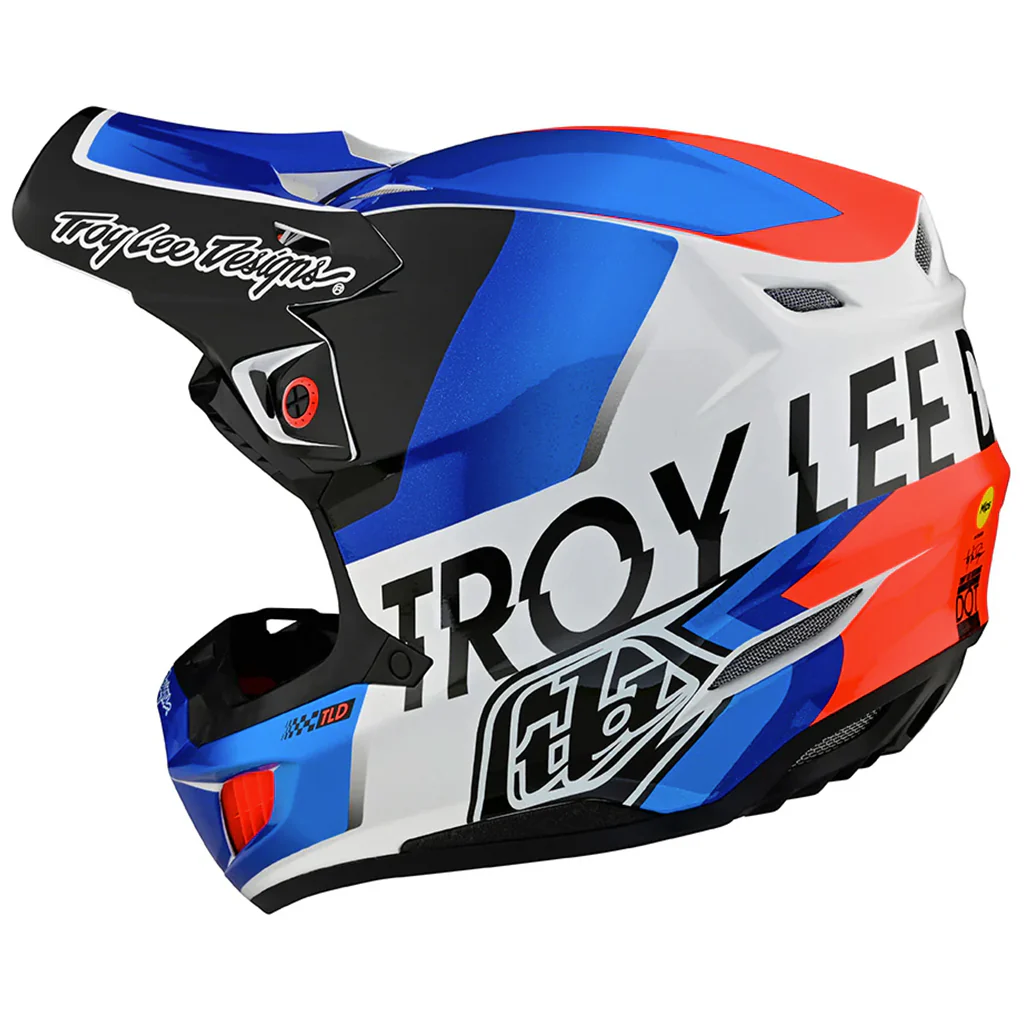 TLD - SE5 Composite Qualifier White/Blue Helmet - Image 3