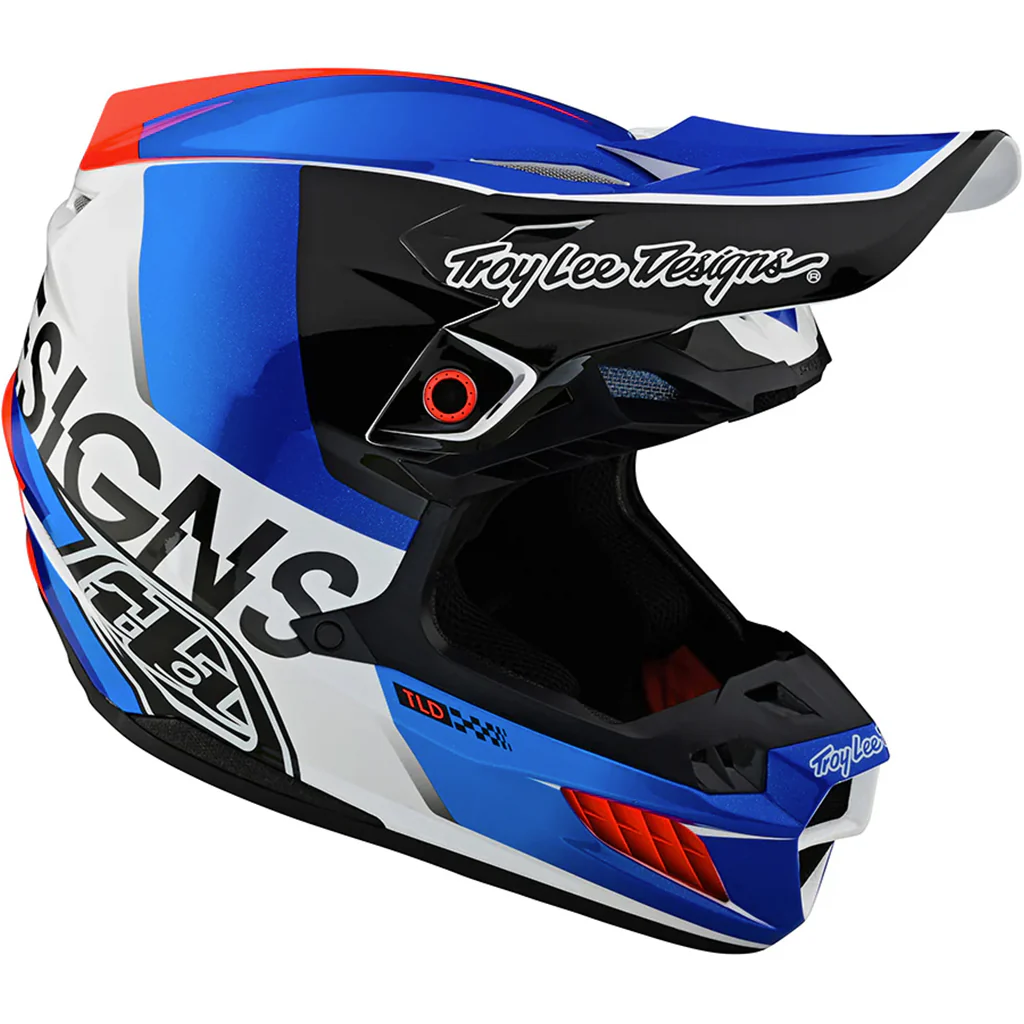 TLD - SE5 Composite Qualifier White/Blue Helmet - Image 7
