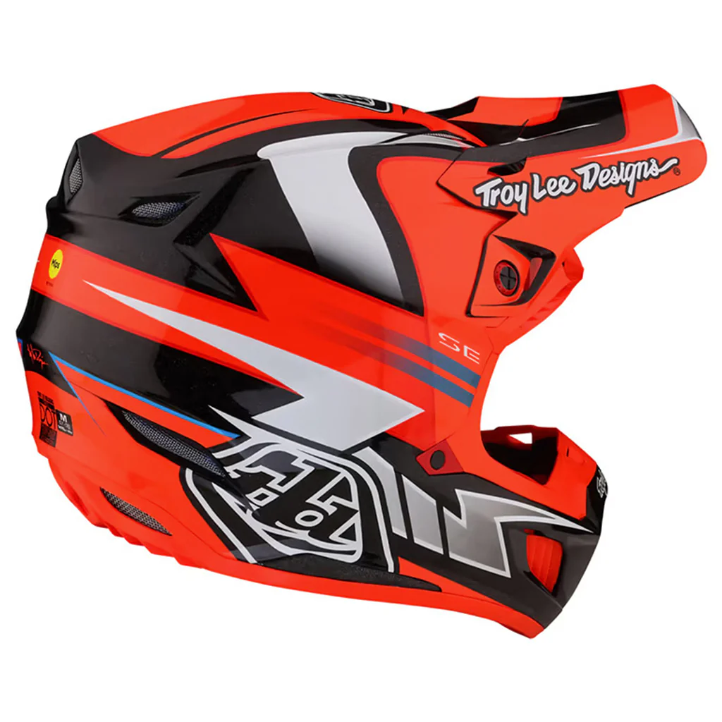 TLD - SE5 Composite Saber Neon Red Helmet - Image 3