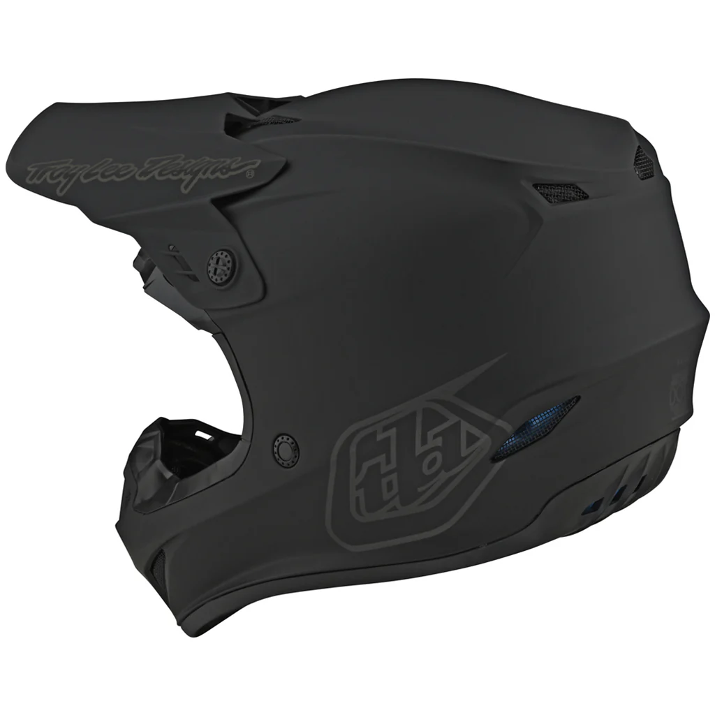 TLD - Youth GP Mono Black Helmet - Image 2