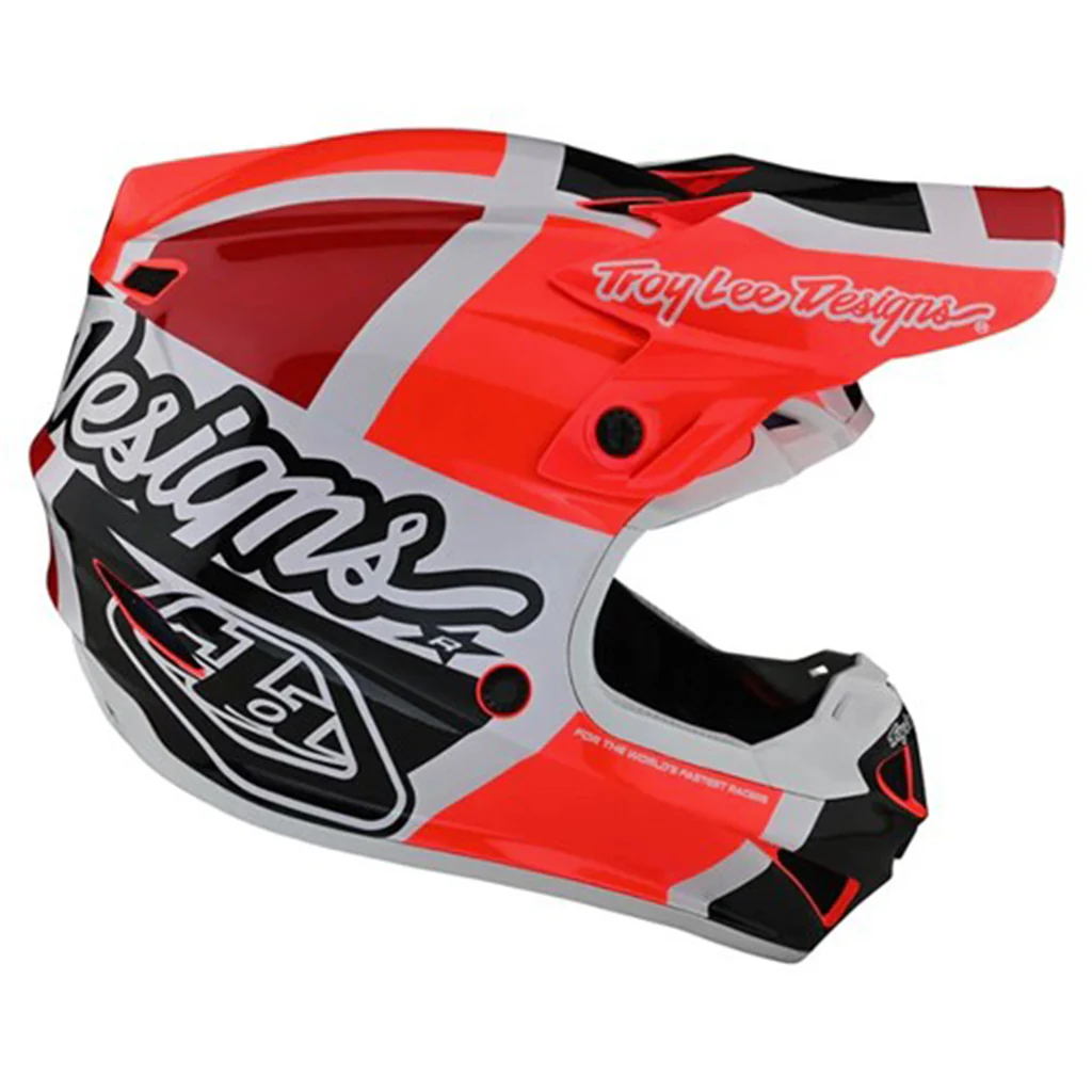 TLD - Youth SE4 Poly MIPS Quattro Red/Charcoal Helmet - Image 2