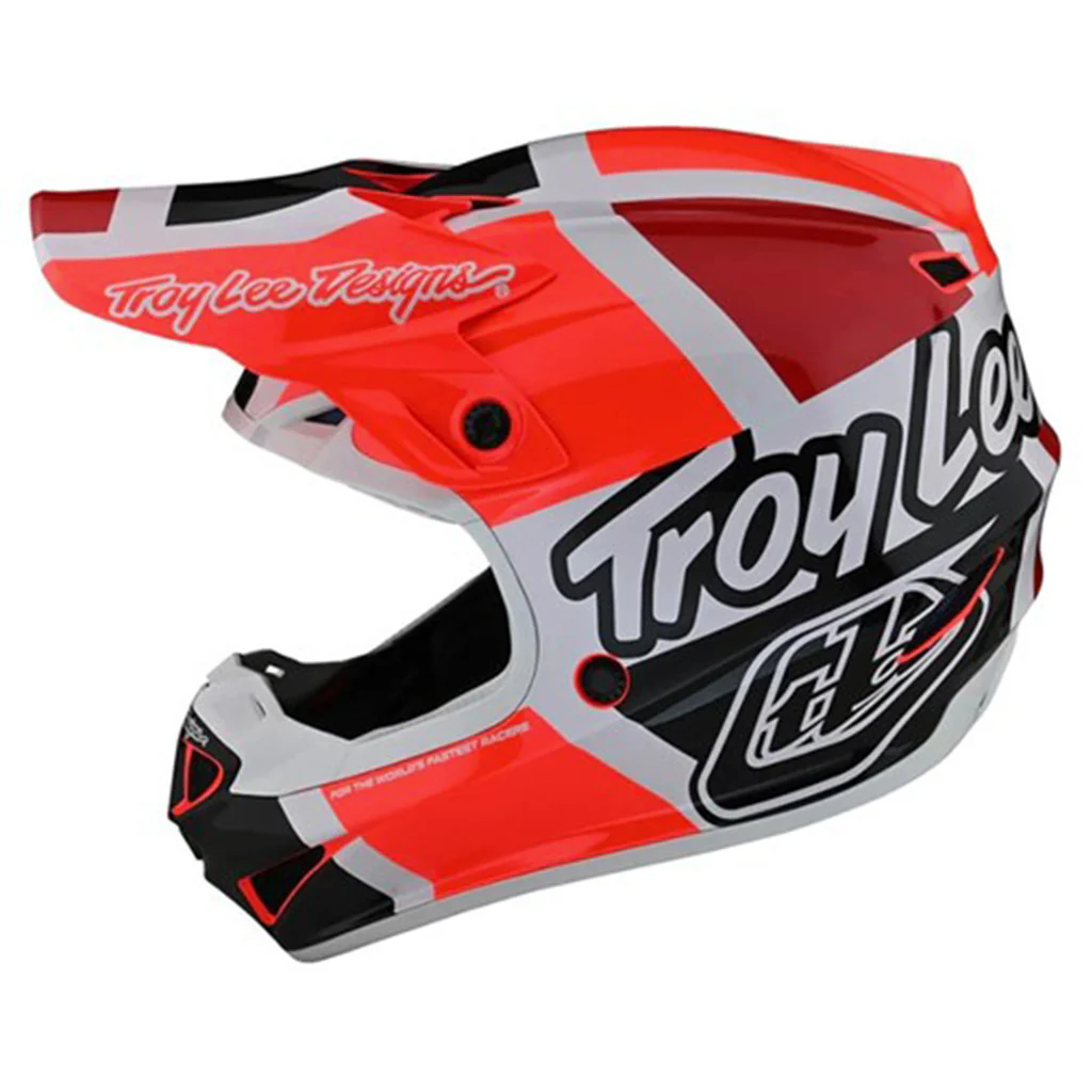 TLD - Youth SE4 Poly MIPS Quattro Red/Charcoal Helmet - Image 4
