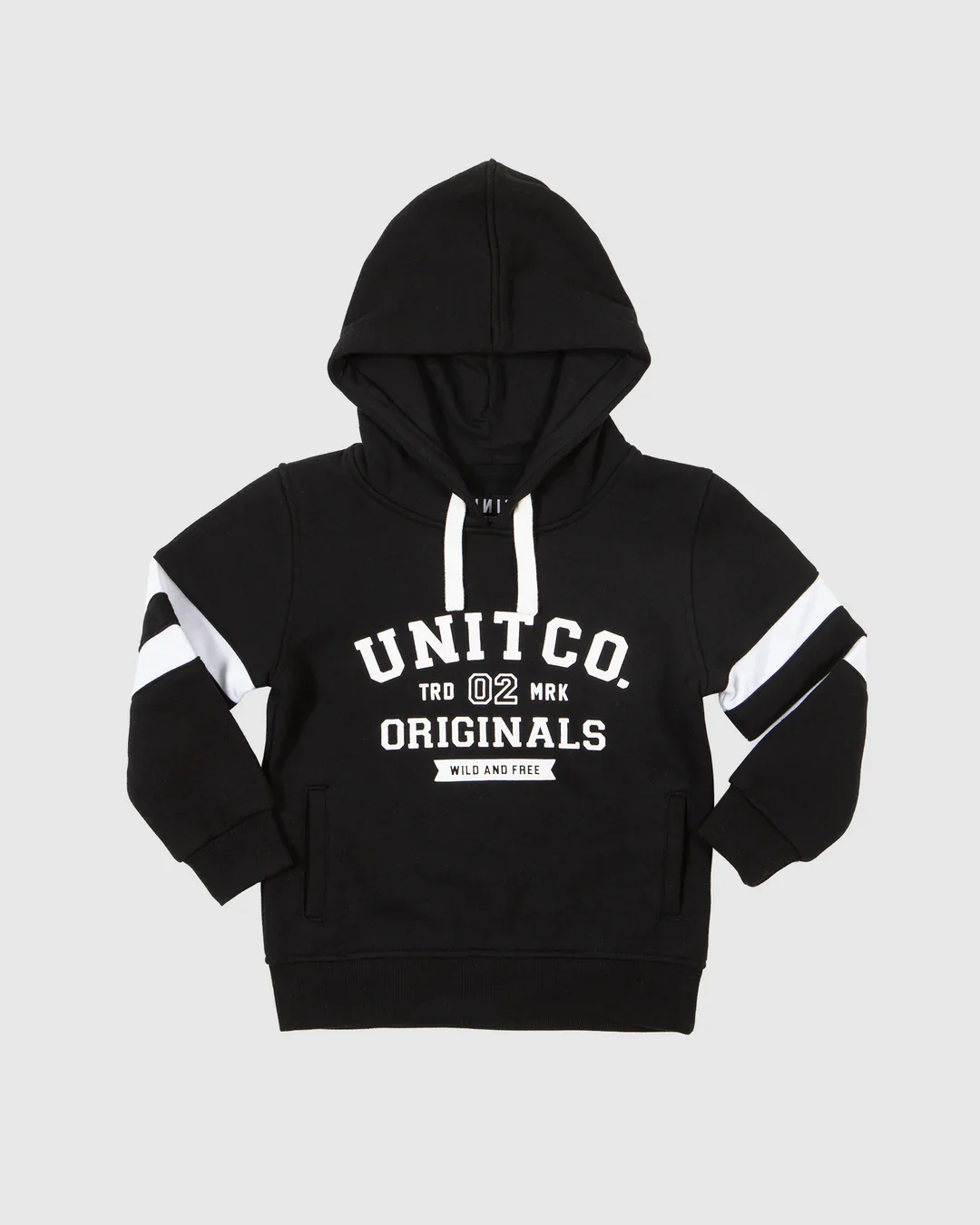 Unit - Kids Black College Hoodie - Image 3