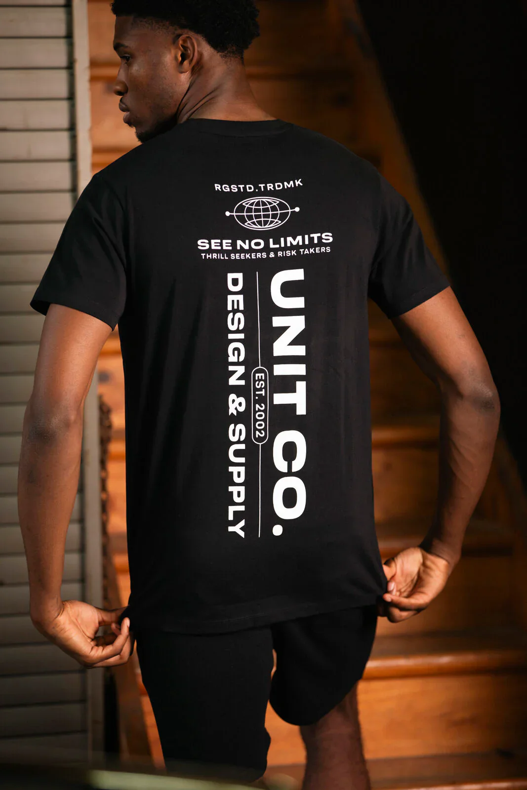 Unit - Mens Black Worldwide Tee - Image 6