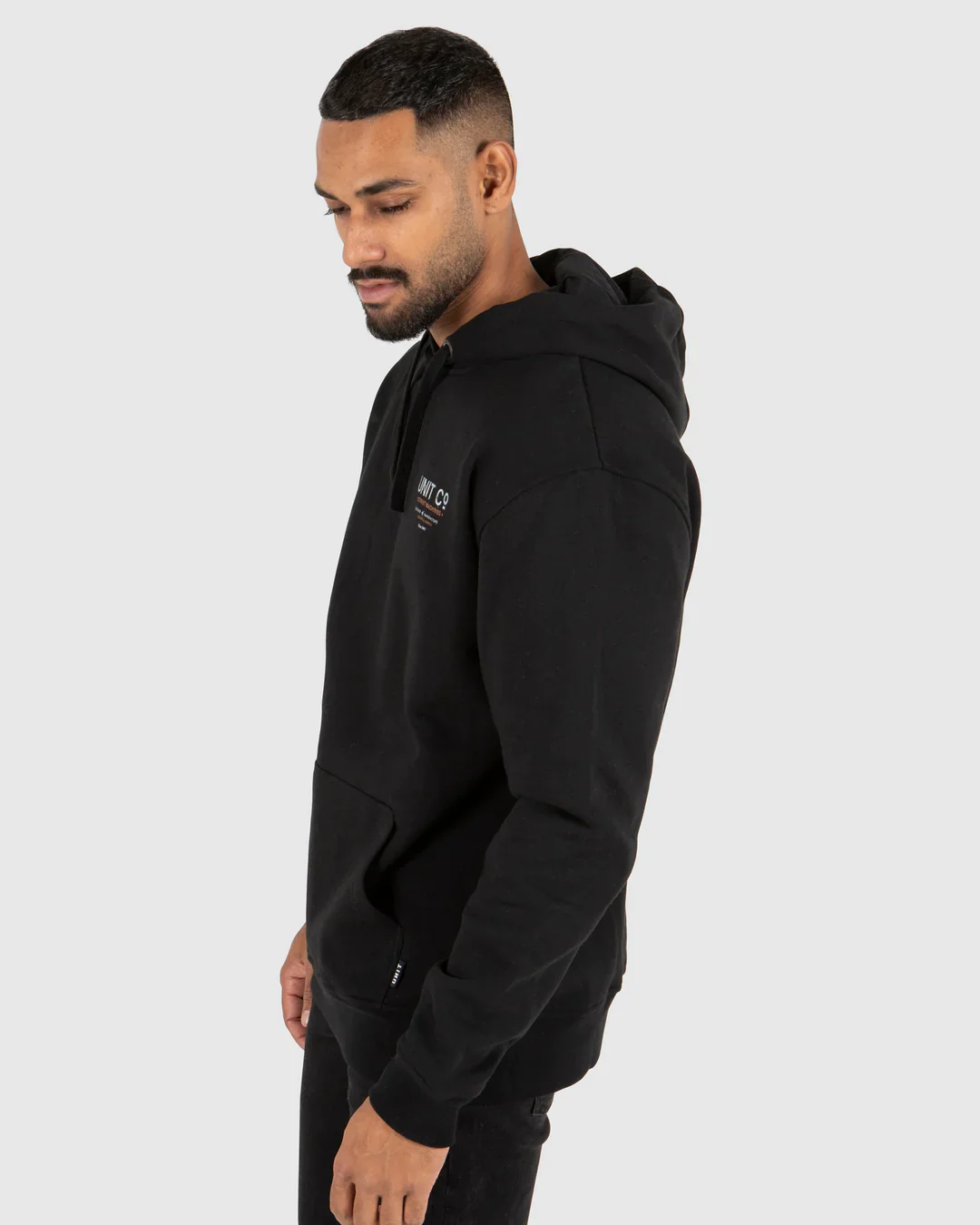 Unit - Mens Black Worx Hoodie - Image 2