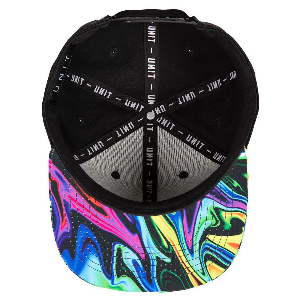 Unit - Youth Skyway Black/Tie Dye Snapback Hat - Image 3