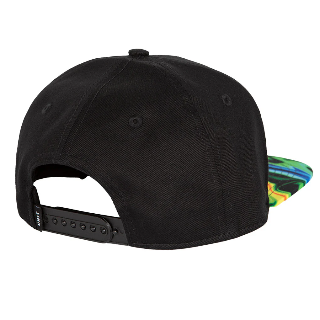 Unit - Youth Skyway Black/Tie Dye Snapback Hat - Image 4