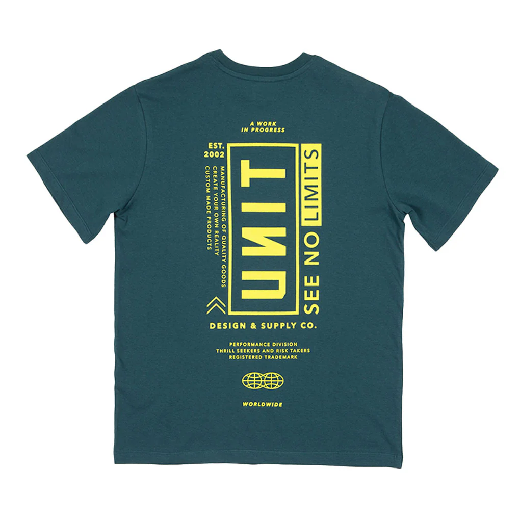Unit - Youth Vision Teal/Yellow Tee - Image 2