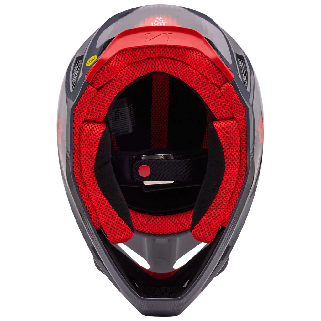 Fox - 2024 V1 Interfere Grey/Red Helmet - Image 6